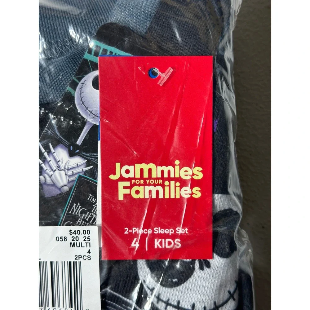 Disney Nightmare Before Christmas Jack Skellington Pajama Set Kids 4 NB157BLLKL